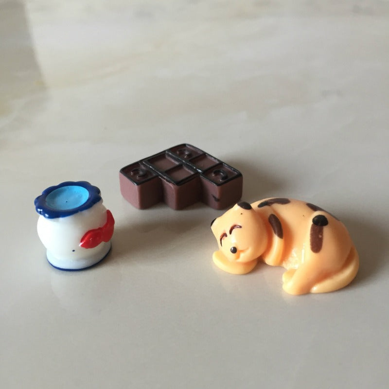 Wholesale Cartoon Animal Three Piece Set of Doll Resin Ornaments