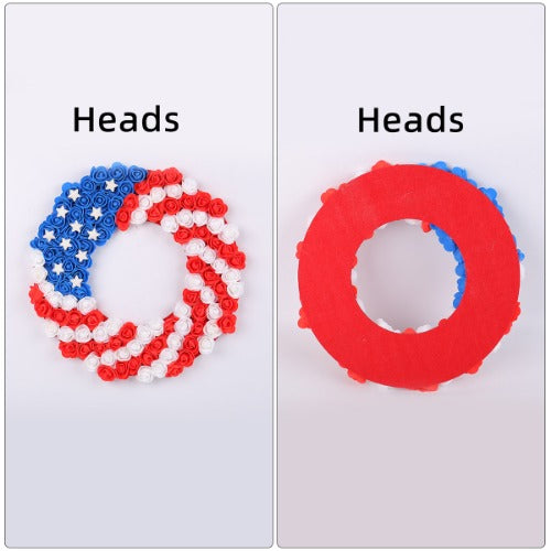 Wholesale American Independence Day Pu Rose Garland Door Hanging Decoration