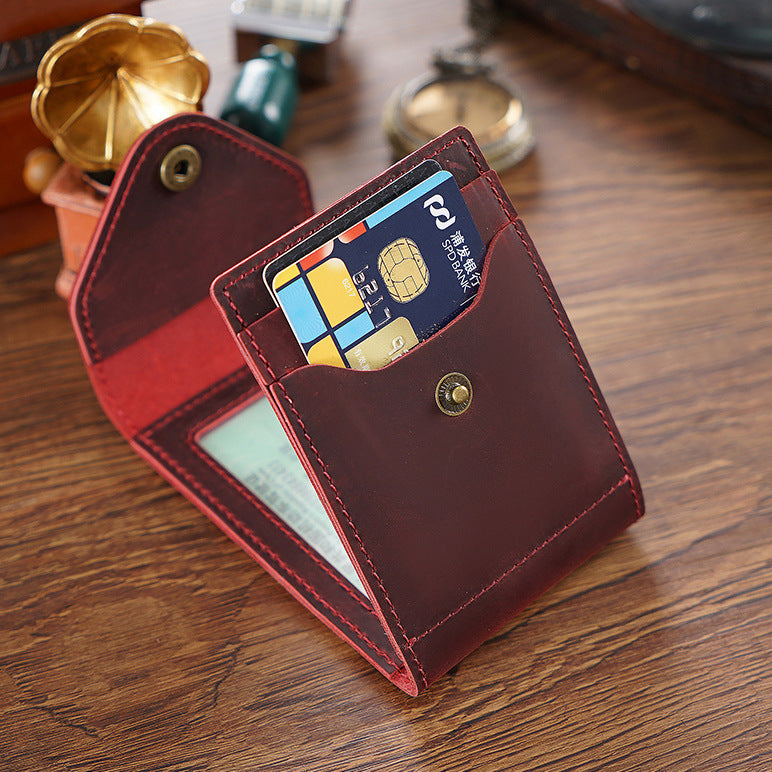 Wholesale Genuine Leather Driver's License Leather Vintage Wallet