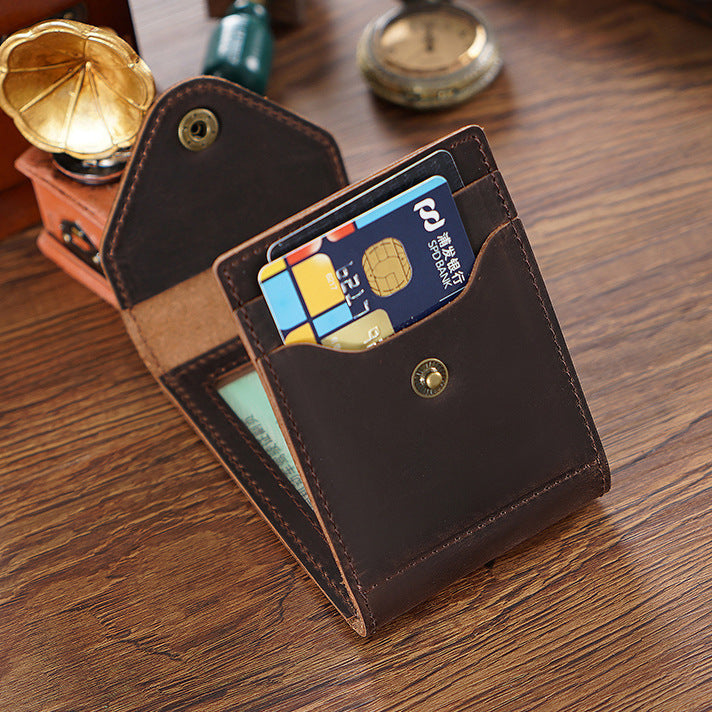 Wholesale Genuine Leather Driver's License Leather Vintage Wallet