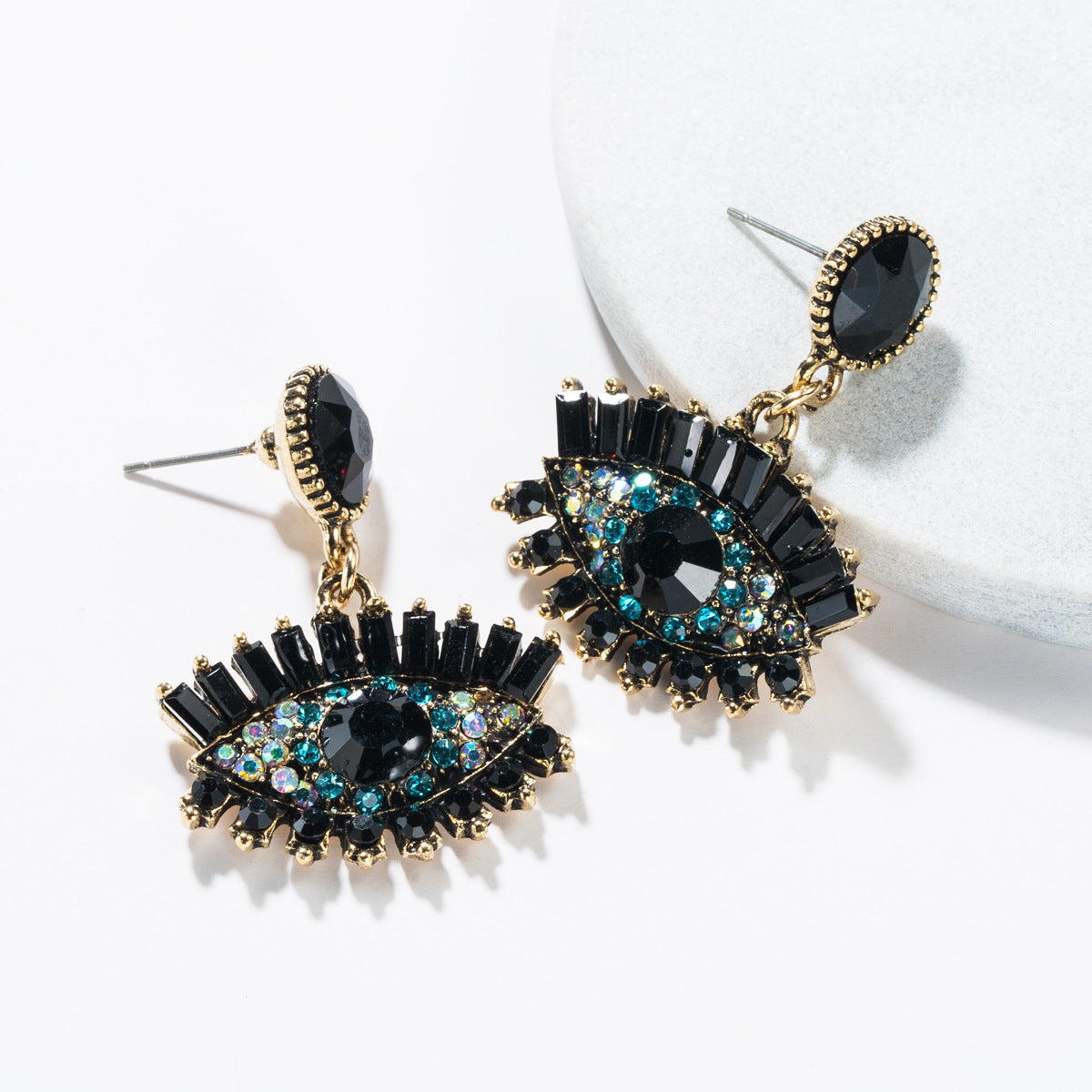 Wholesale Exaggerated Creative Devil's Eye Vintage Bohemian Style Earrings