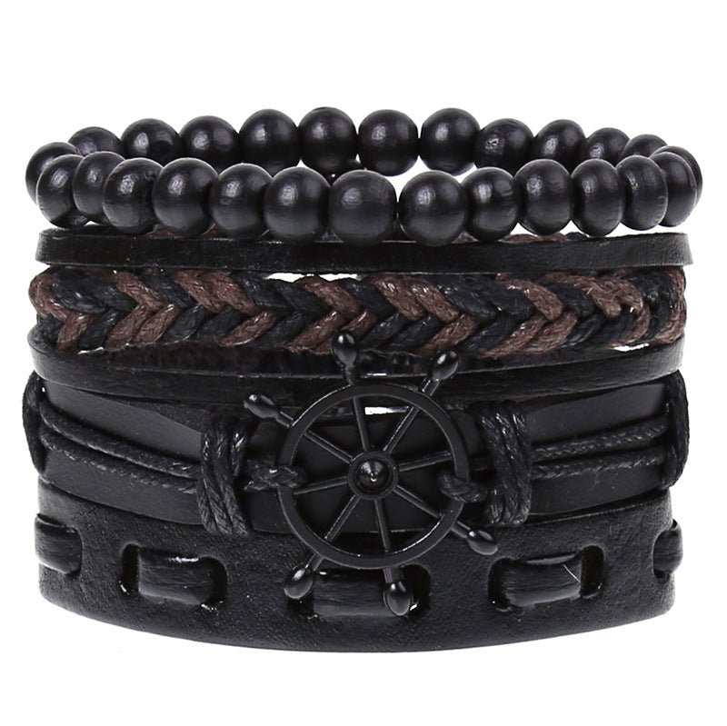 Wholesale of New Vintage Woven Diy Leather Bracelet