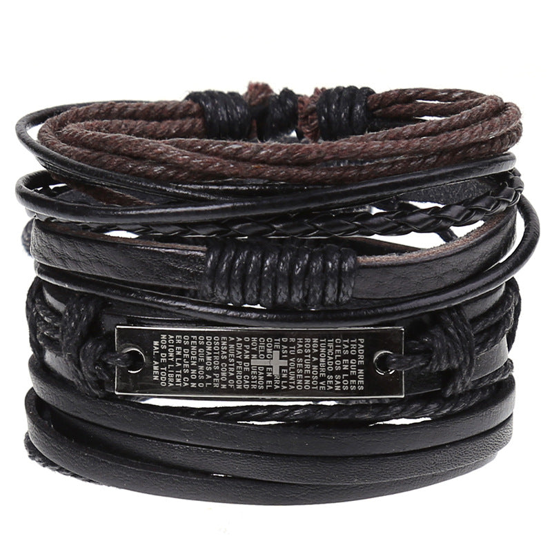 Wholesale of New Vintage Woven Diy Leather Bracelet