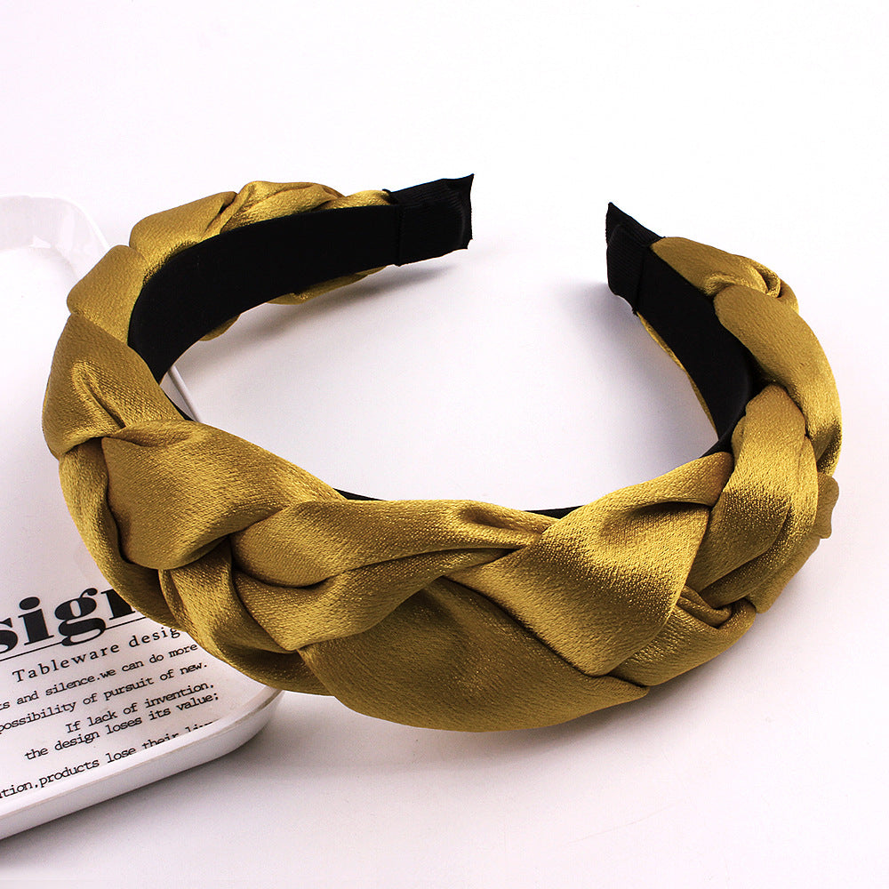 Wholesale Flannelette Fried Dough Twists Braid Hair Hoop