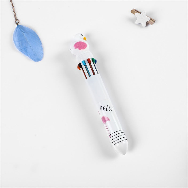 Wholesale Plastic 10-color Ballpoint Pen