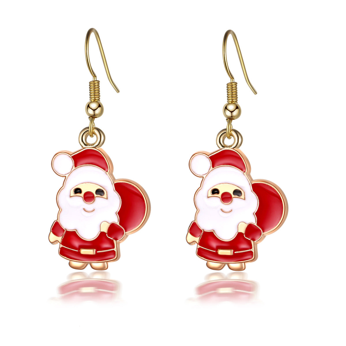 Wholesale Christmas Santa Elk Earrings