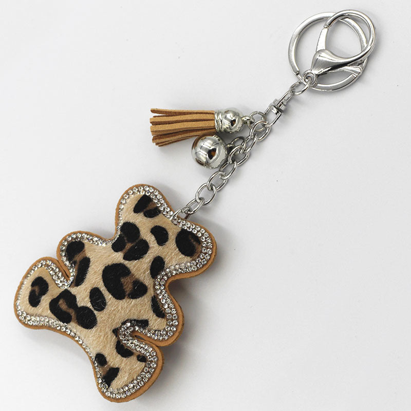 Wholesale Velvet Diamond Teddy Bear Keychains