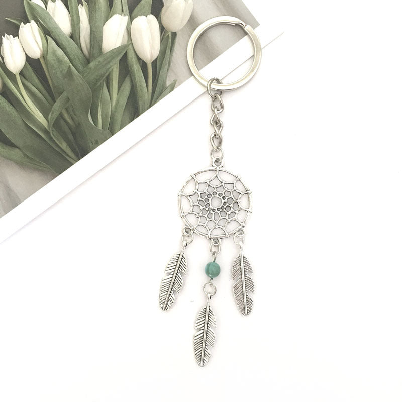Wholesale Alloy Dream Catcher Metal Tassel Pendant Keychains