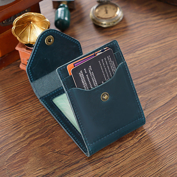 Wholesale Genuine Leather Driver's License Leather Vintage Wallet