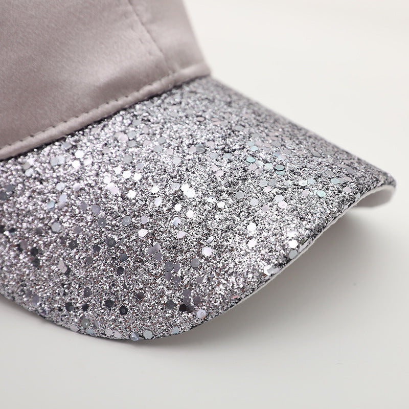 Wholesale Light Board Sequin Silk Cotton Baseball Caps