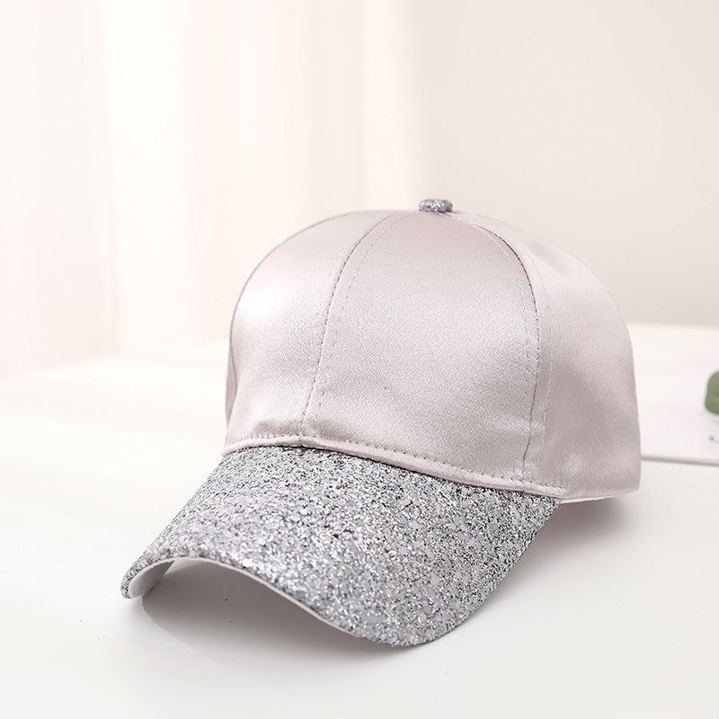 Wholesale Light Board Sequin Silk Cotton Baseball Caps