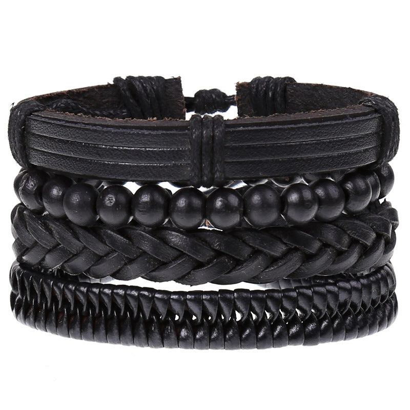Wholesale of New Vintage Woven Diy Leather Bracelet