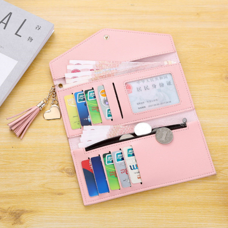 Billetera larga de damas de pus al por mayor