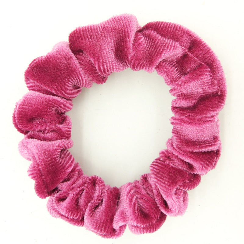 Wholesale flannel large fabric all-match velvet hair ring