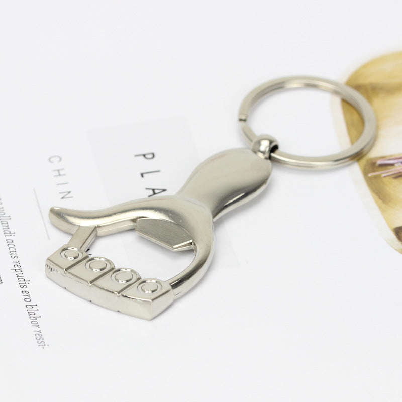 Wholesale Thumb Palm Bottle Opener Metal Keychain