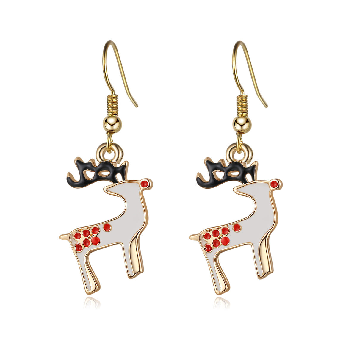 Wholesale Christmas Santa Claus Snowflake Christmas Tree Elk Earrings