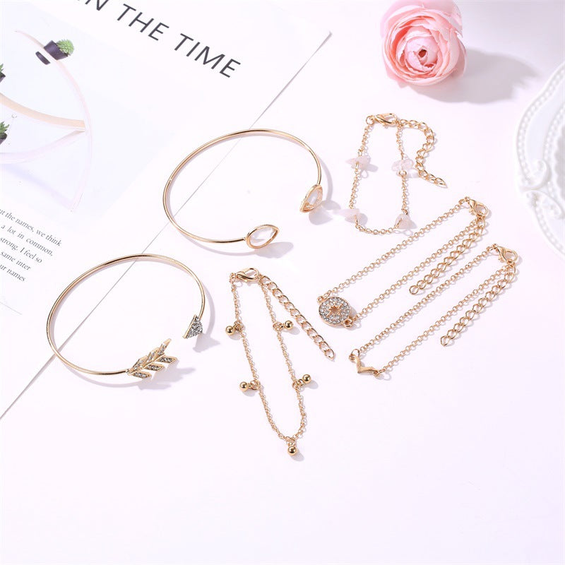 Brazalete de aleación en forma de V en forma de vía V de seis piezas de seis piezas