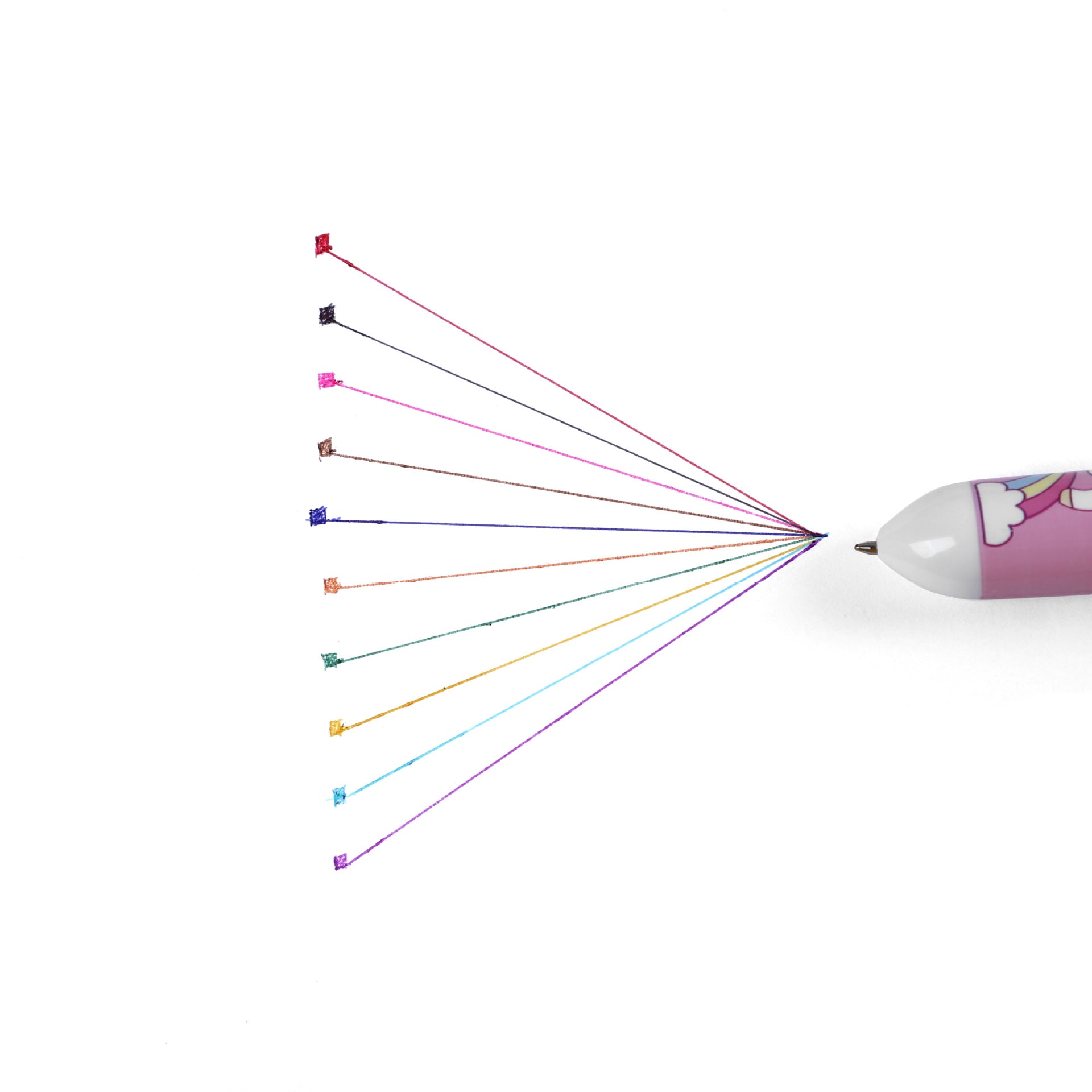 Wholesale Plastic 10-color Ballpoint Pen