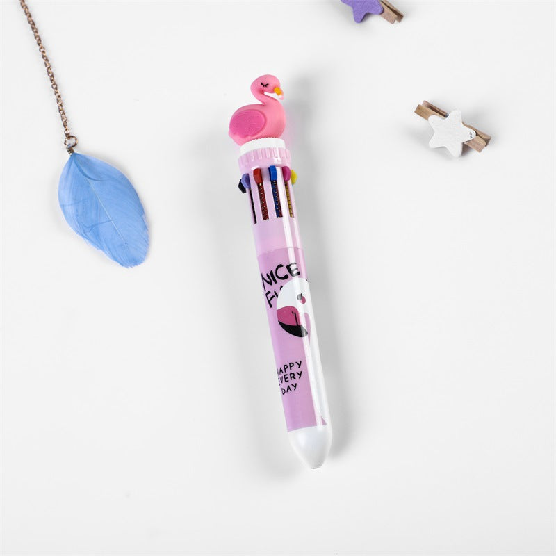 Wholesale Plastic 10-color Ballpoint Pen