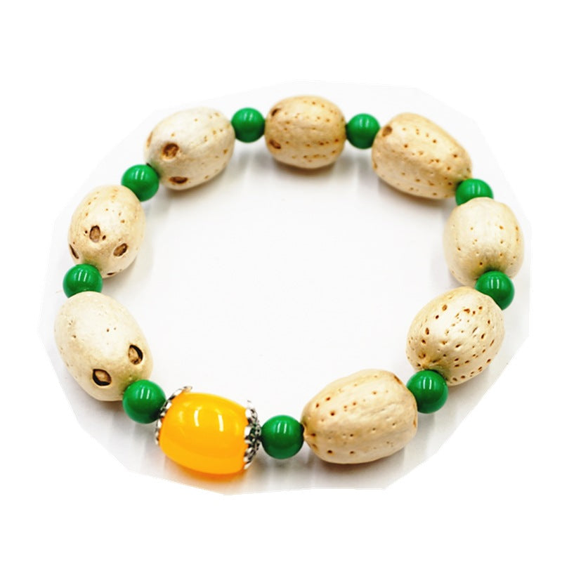 Cinco ojos al por mayor y seis enlaces Bodhi Semilla Buda Beads Bracelet