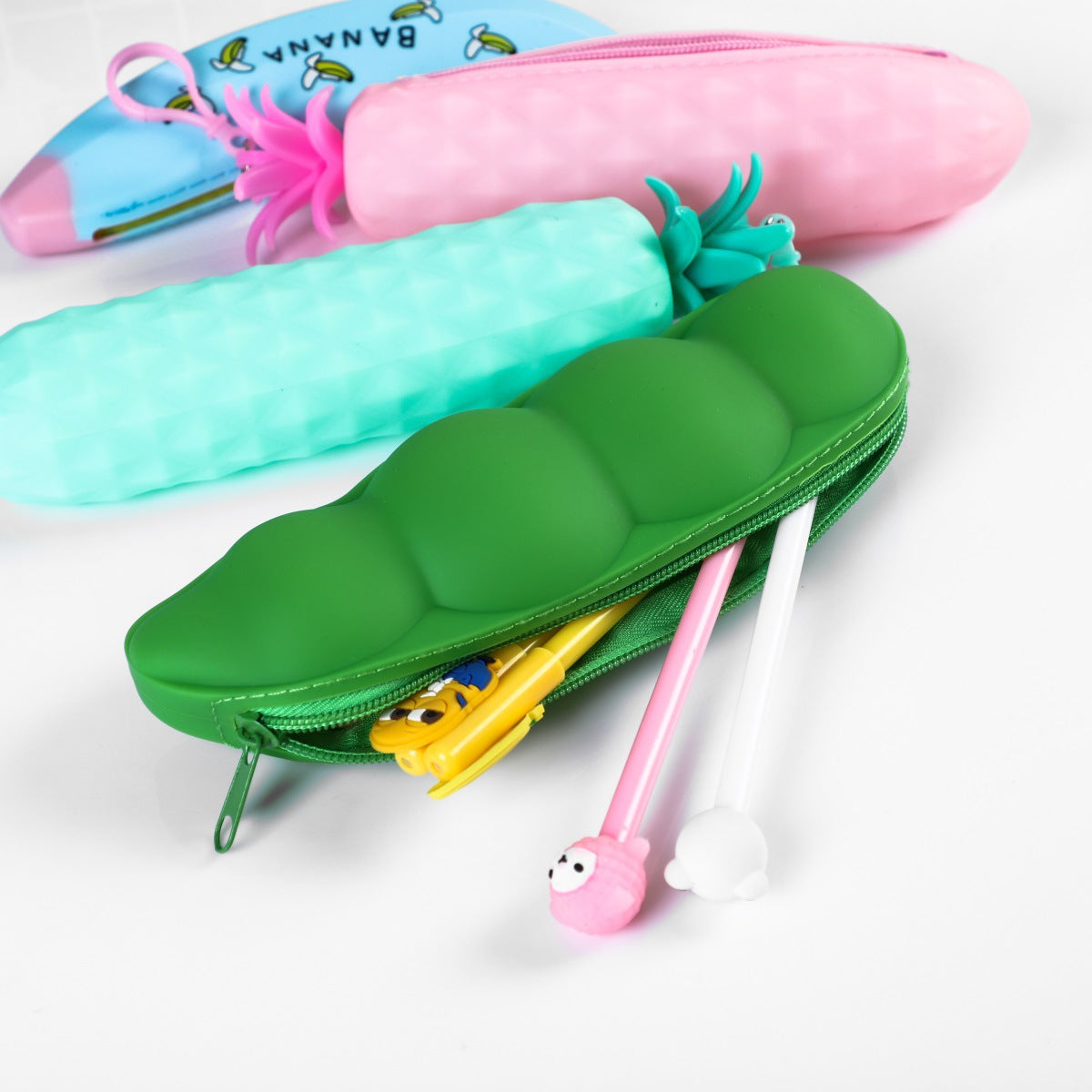 Wholesale Fruit and Vegetable Silicone Pencil Case