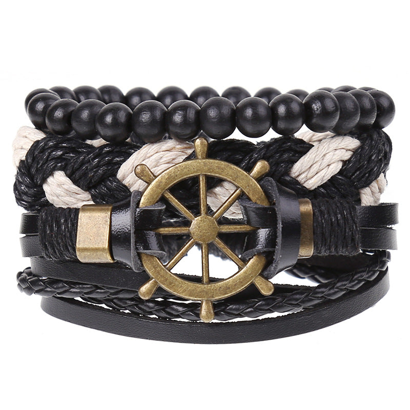 Wholesale of New Vintage Woven Diy Leather Bracelet