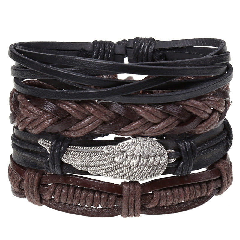 Wholesale of New Vintage Woven Diy Leather Bracelet