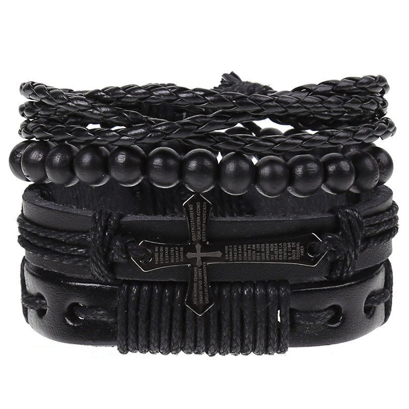 Wholesale of New Vintage Woven Diy Leather Bracelet