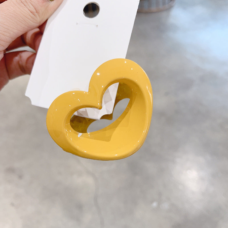 Wholesale Heart Cutout Acrylic Hair Clips