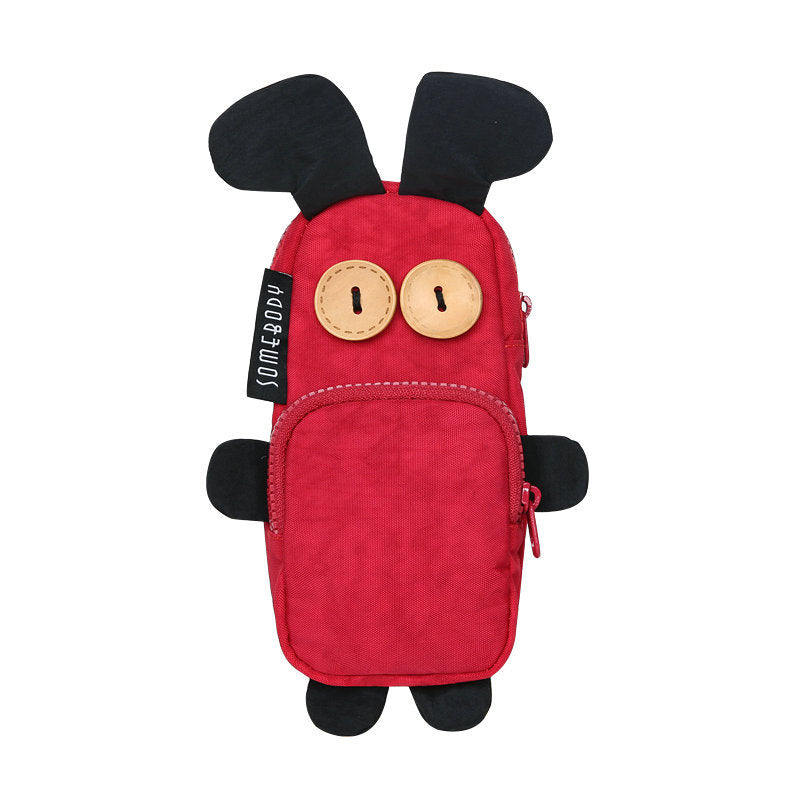 Wholesale Three-color Patch Funny Rabbit Oxford Pencil Case