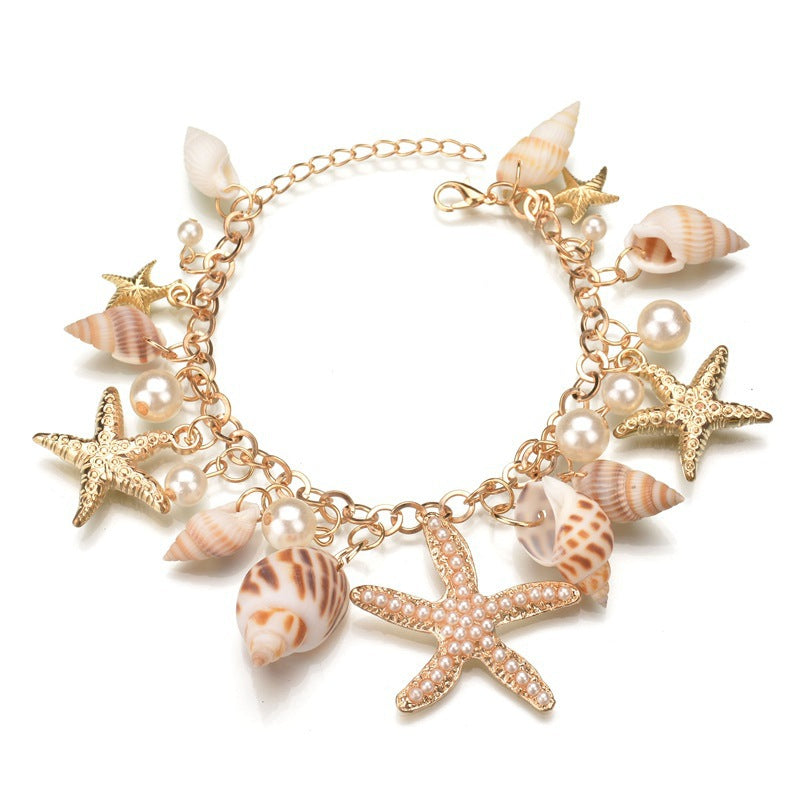 Wholesale Bohemian Starfish Shell Bracelets