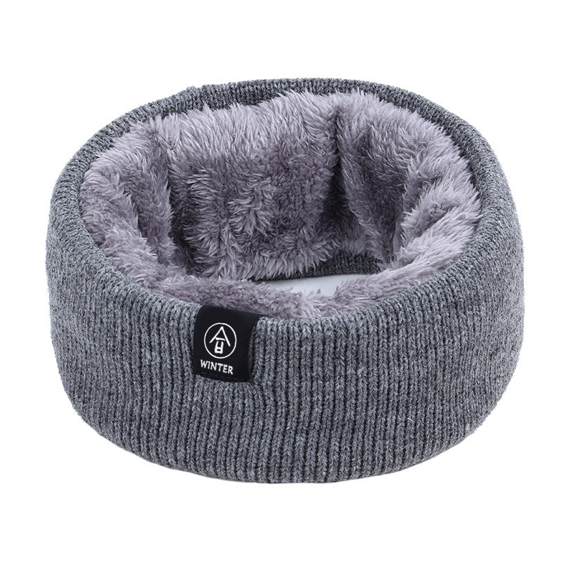 Wholesale Acrylic Solid Color Pullover Warm Knitted Scarf