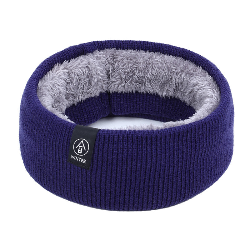 Wholesale Acrylic Solid Color Pullover Warm Knitted Scarf