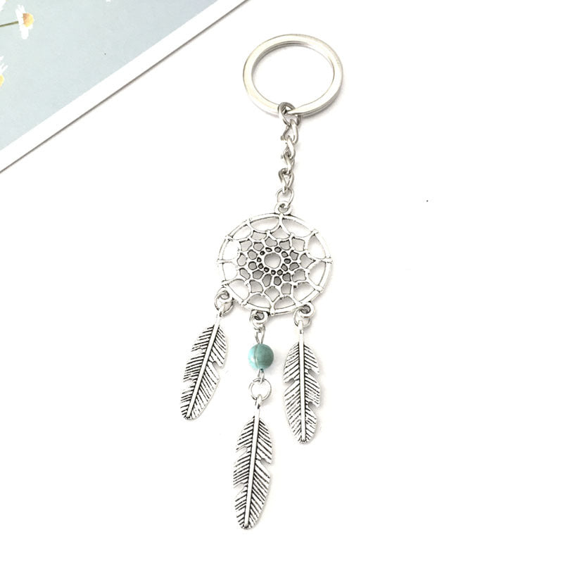 Wholesale Alloy Dream Catcher Metal Tassel Pendant Keychains