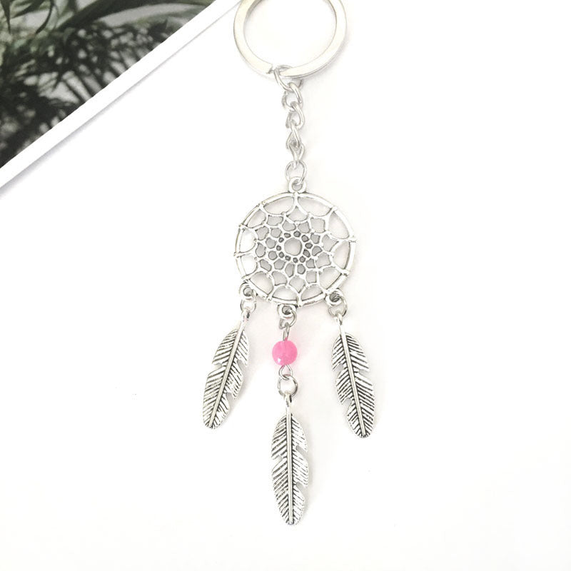 Wholesale Alloy Dream Catcher Metal Tassel Pendant Keychains