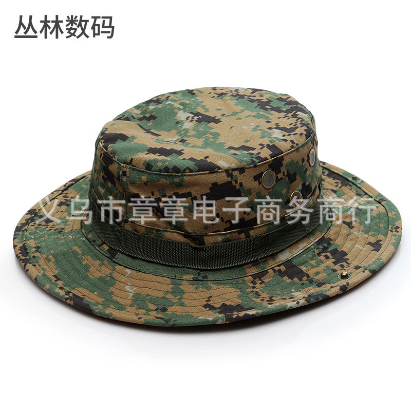 Wholesale Military Fan Outdoor Python Pattern Camouflage Mountaineering Fisherman Hat