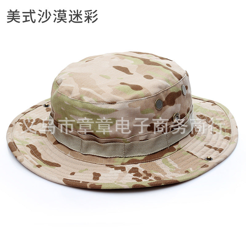 Wholesale Military Fan Outdoor Python Pattern Camouflage Mountaineering Fisherman Hat
