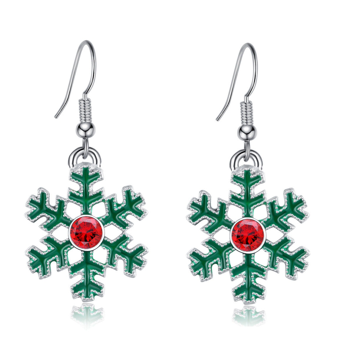 Wholesale Christmas Santa Claus Snowflake Christmas Tree Elk Earrings