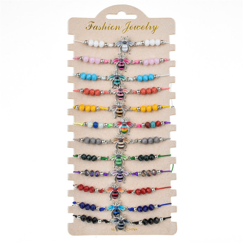 Wholesale Alloy Colored Crystal Bracelets
