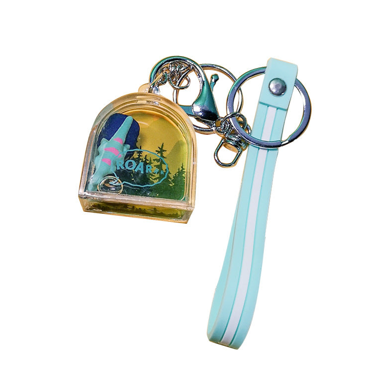 Llavero de dinosaurio engrasado de plástico al por mayor