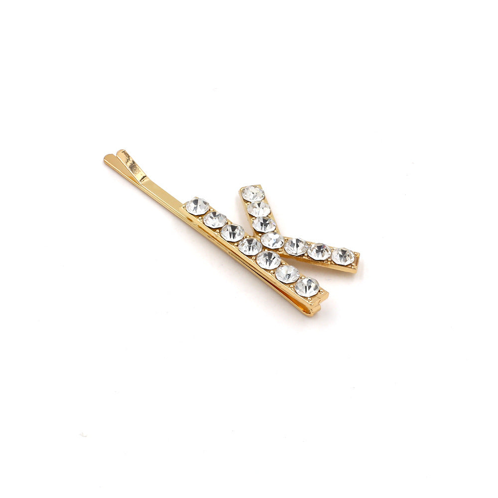 Wholesale English Alphabet Pearl Hairpins