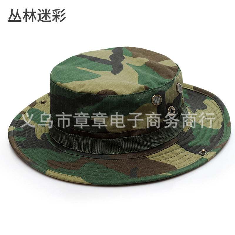 Wholesale Military Fan Outdoor Python Pattern Camouflage Mountaineering Fisherman Hat