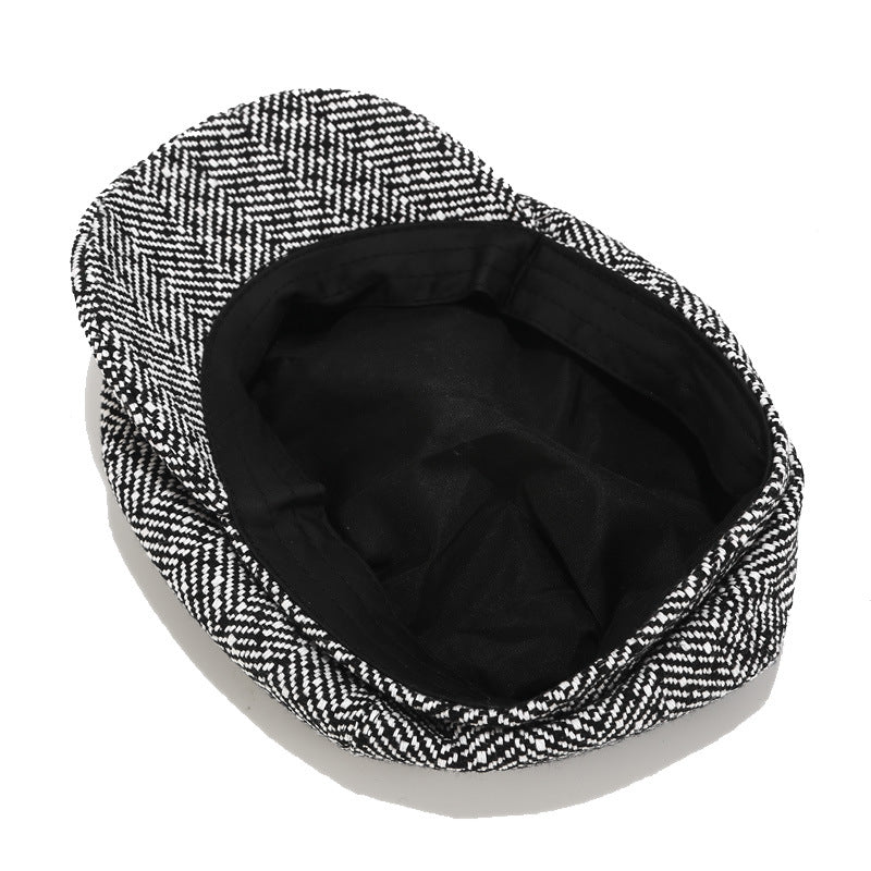 Wholesale Street Fashion Forward Hat Winter Warm Octagonal Hat