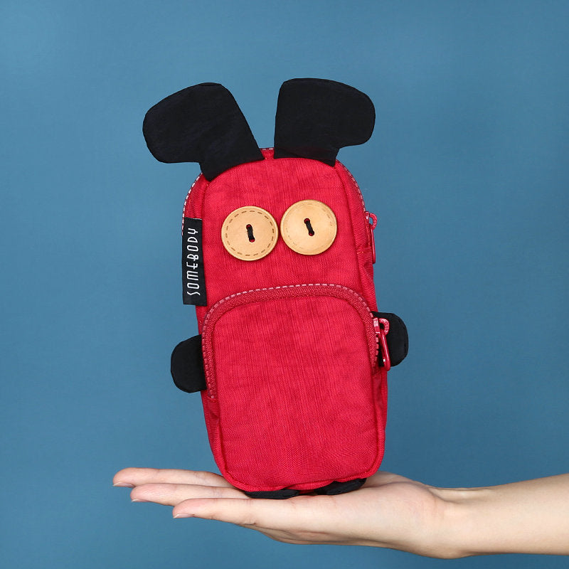 Wholesale Three-color Patch Funny Rabbit Oxford Pencil Case