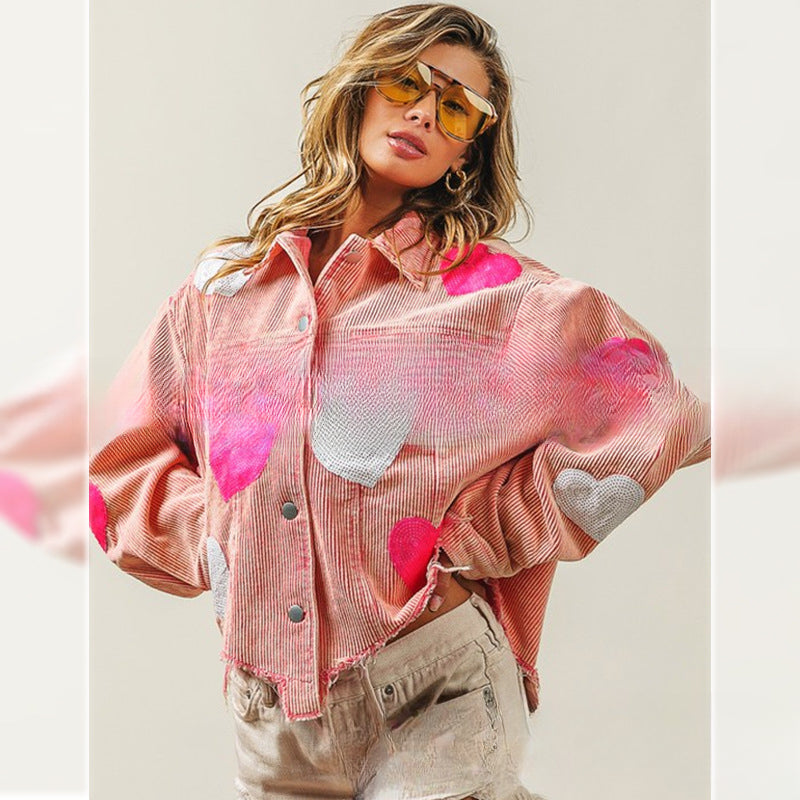 Wholesale Mardi Gras Women's Corduroy Tops