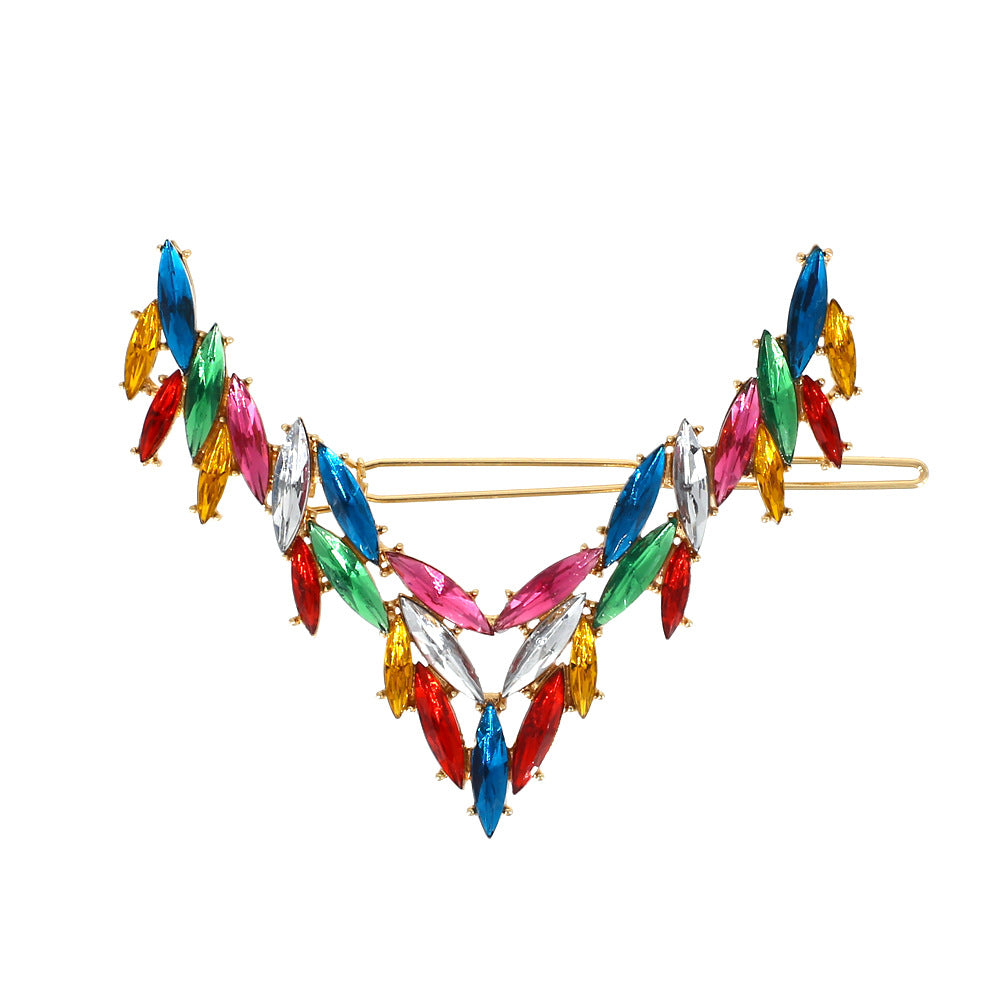 Wholesale Alloy Diamond Geometric Hair Clips