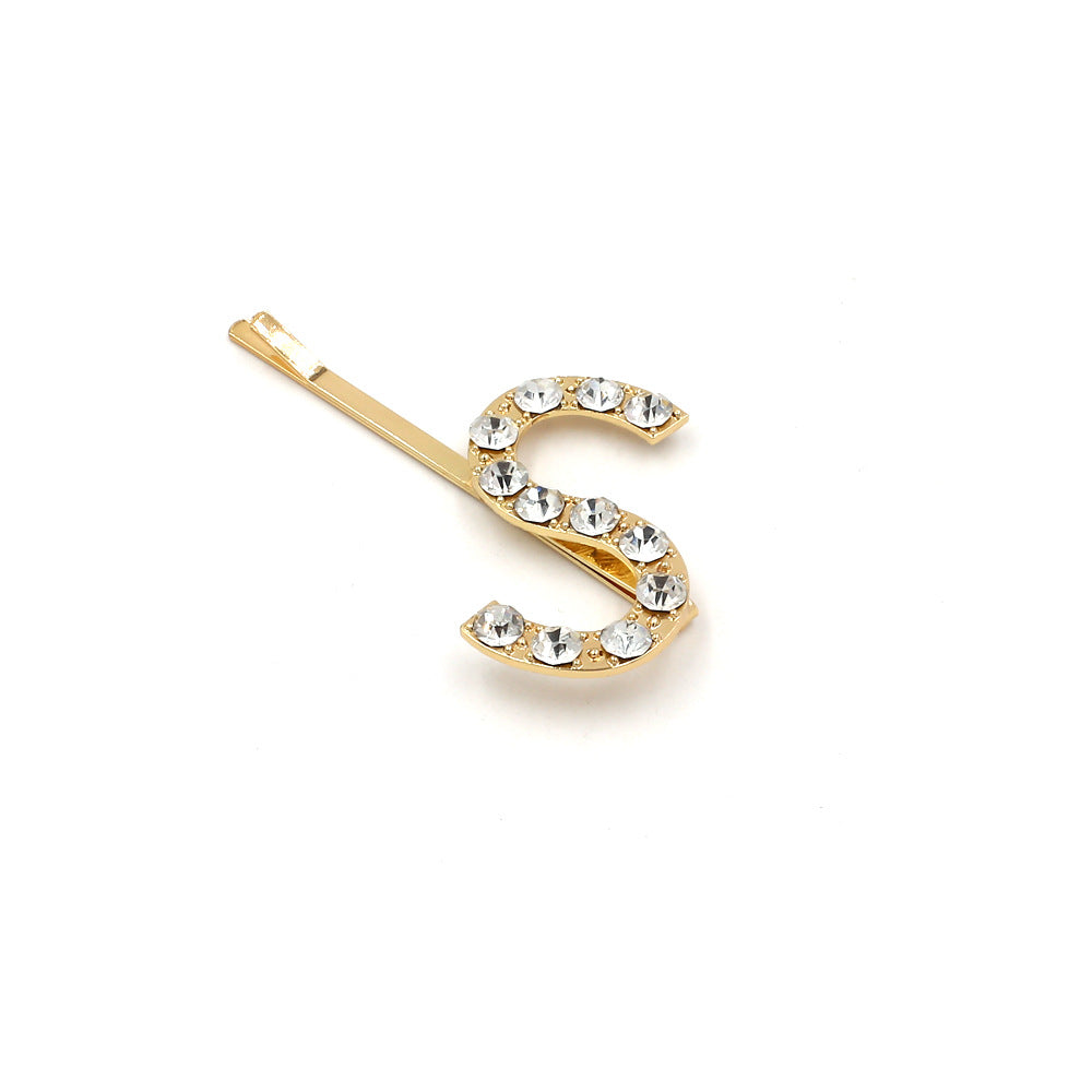 Wholesale English Alphabet Pearl Hairpins