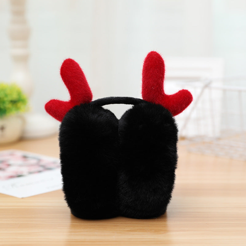 Wholesale Warm Plush Winter Girl Cute Antifreeze Folding Ear Warmer