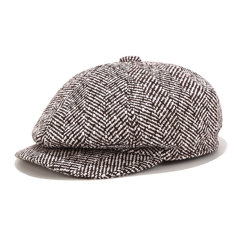 Wholesale Street Fashion Forward Hat Winter Warm Octagonal Hat