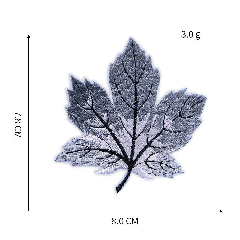 Wholesale Cartoon Maple Leaf Embroidered Fabric Patch Badge